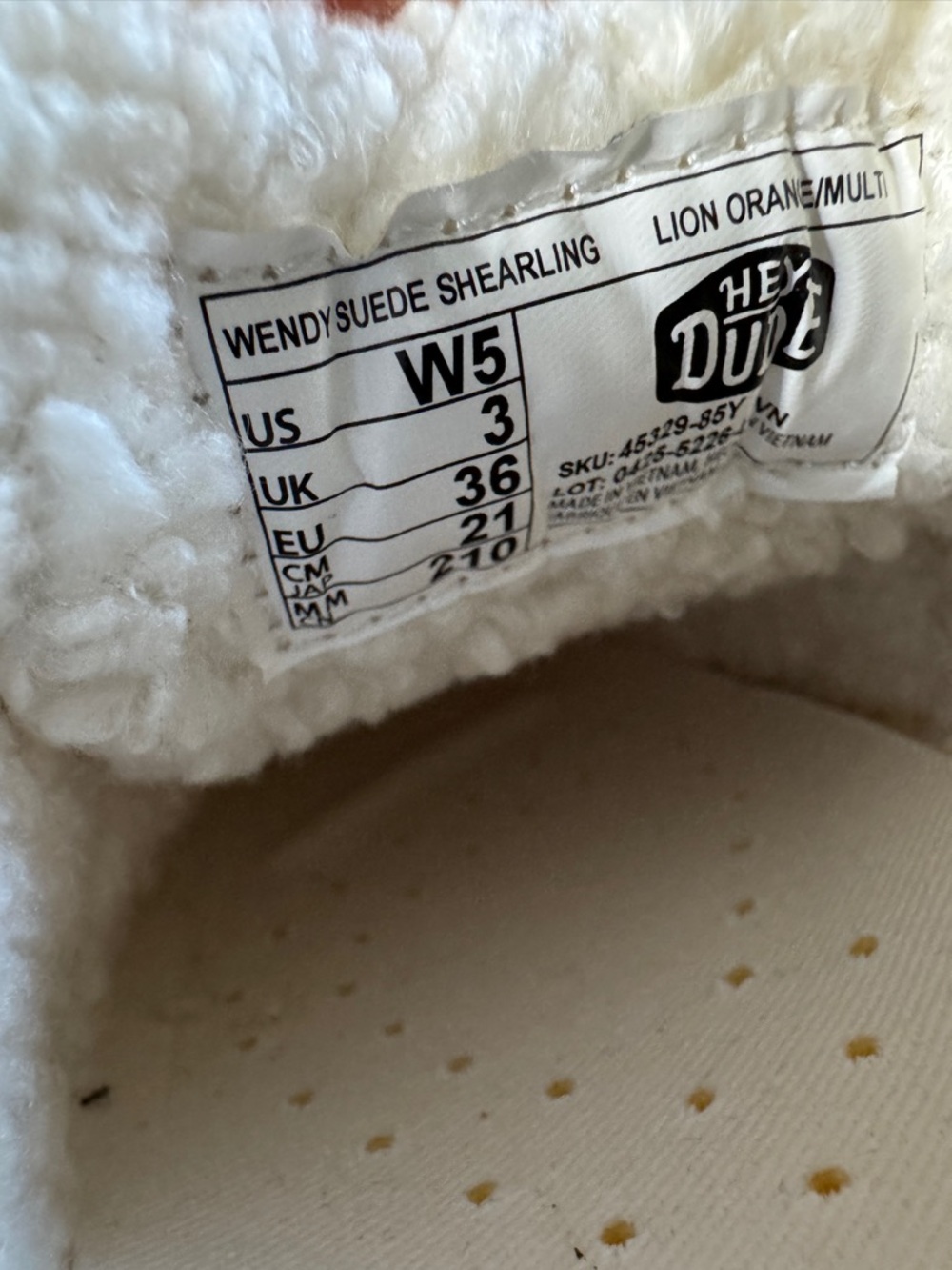 Women’s Hey Dude Tan Suede Shearling-Lined Slip-Ons - Picture 4 of 6